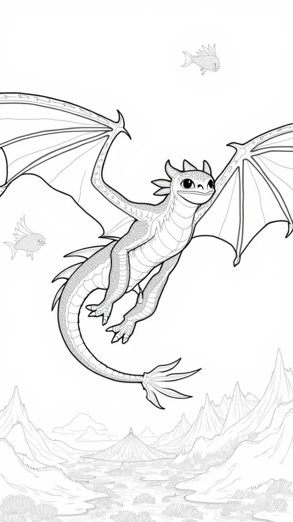 how to train your dragon coloring pages toothless